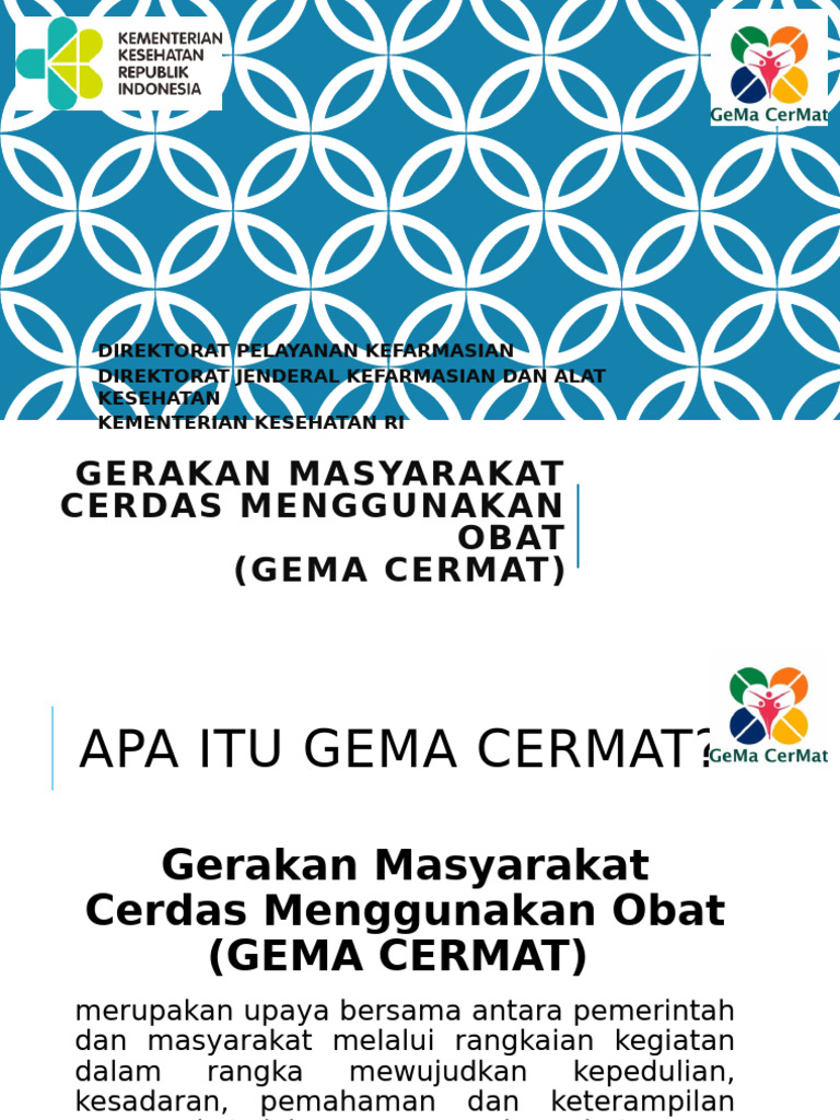 GEMA CERMAT: Panduan Penggunaan Obat | PDF