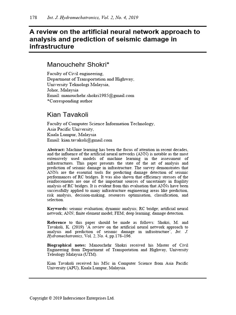 A Review On The Artificial Neural Network Approach To Analysis and ...