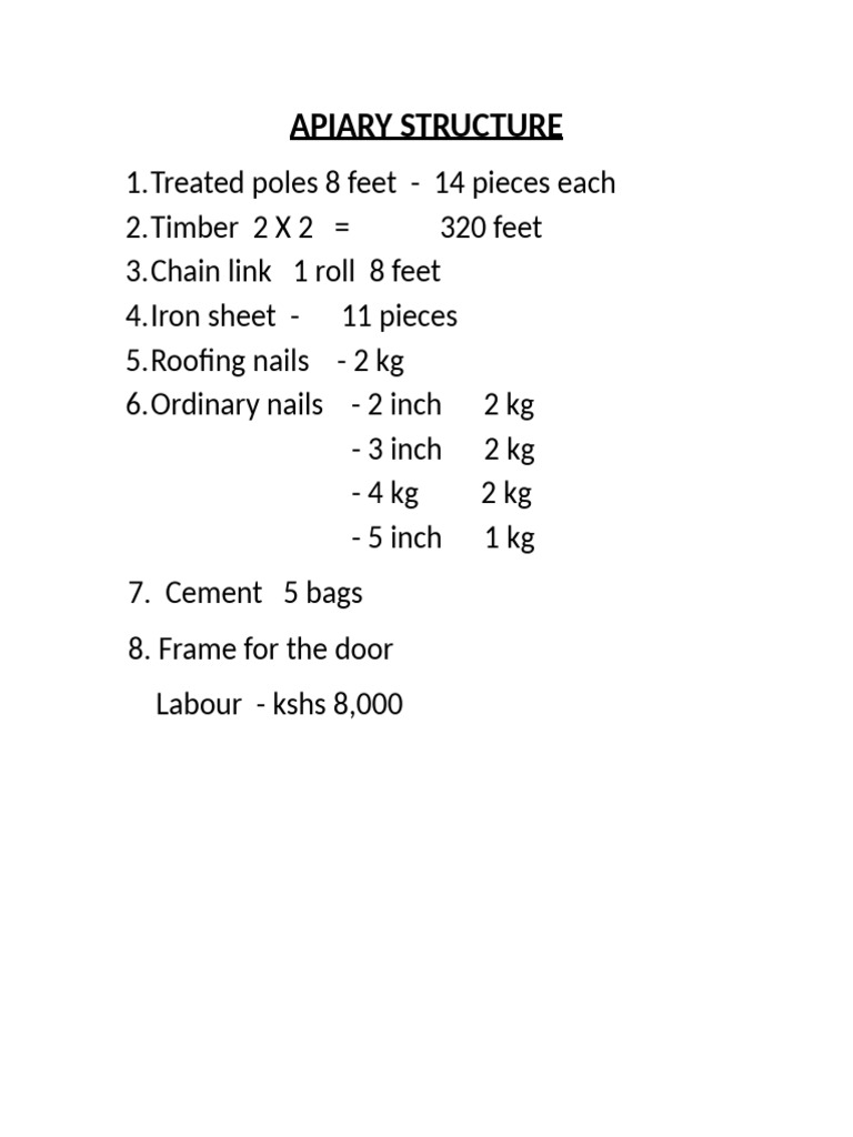 Apiary Structure | PDF