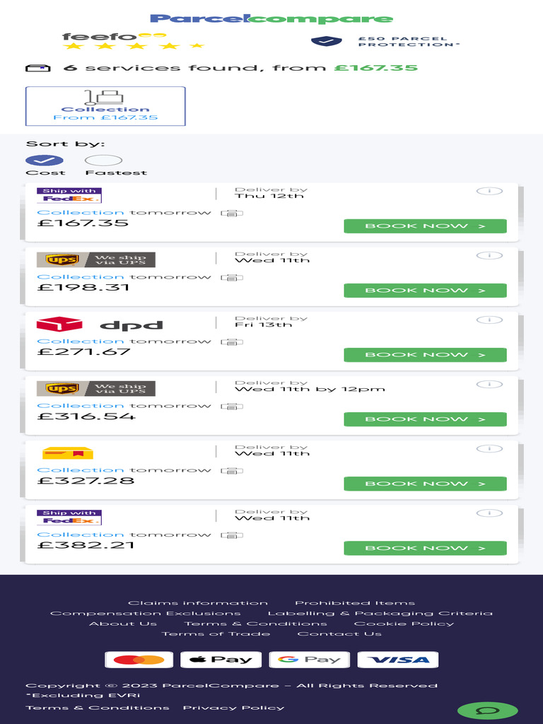 Affordable Parcel Collection Services | PDF