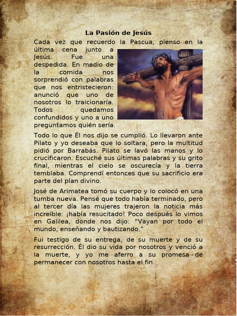 La Pasión y Resurrección de Jesús | PDF