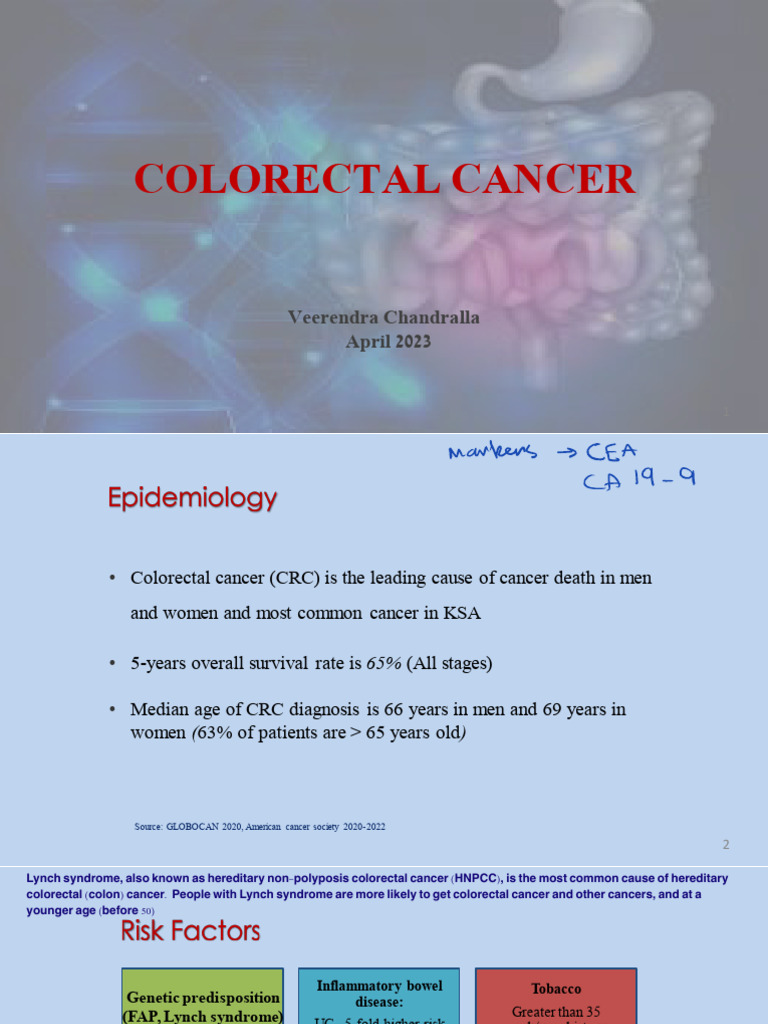Colorectal Cancer Overview and Management | PDF | Colorectal Cancer ...