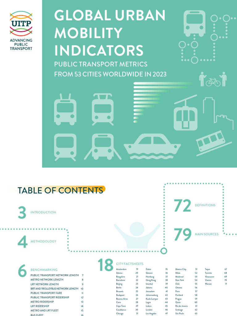 2023 Global Urban Mobility Metrics | PDF | Rapid Transit | Light Rail