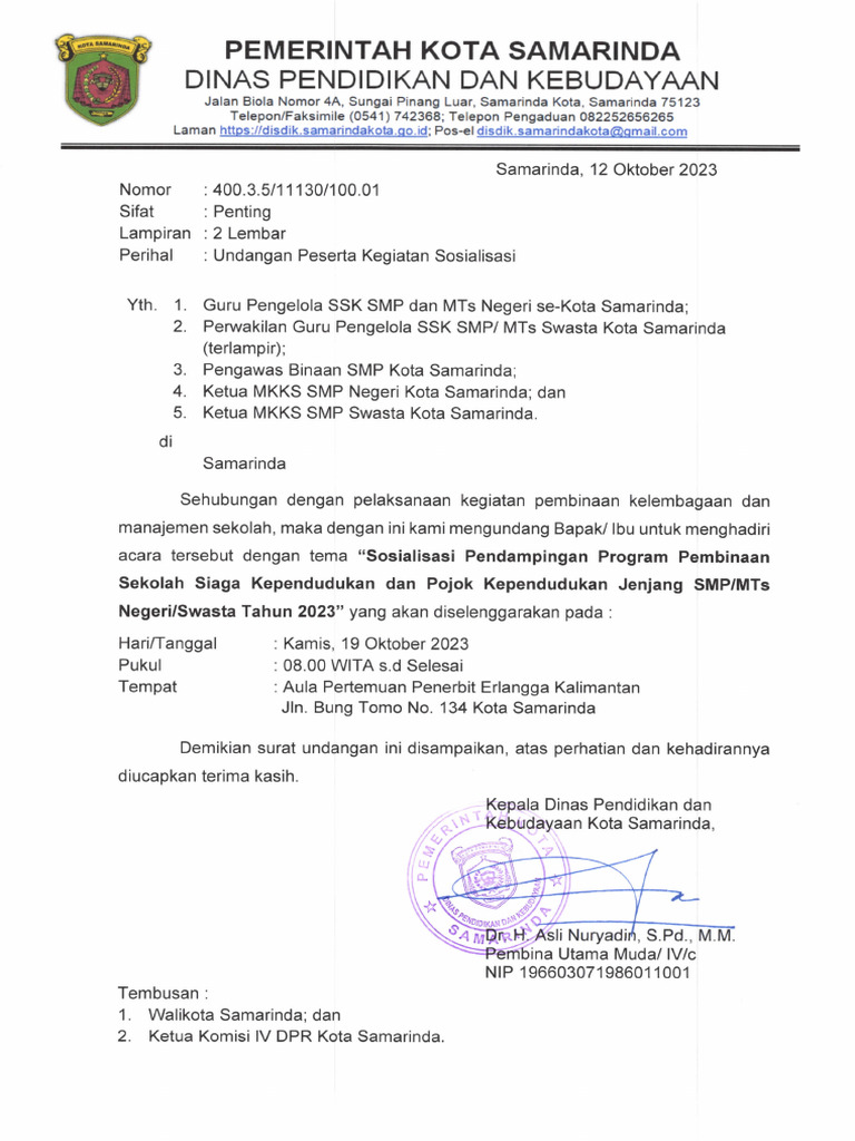 Permohonan Peserta - SSK | PDF