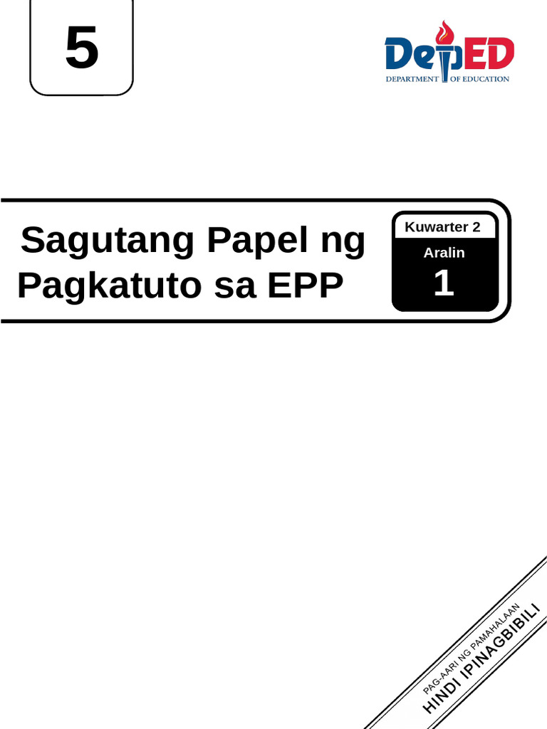 Q2 - LEARNINGACTIVITYS - EPP 5 - Lesson 1 - Week 1 | PDF