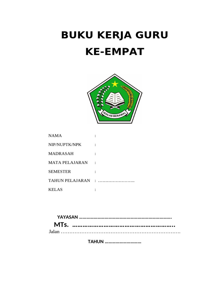 Buku Kerja Guru: Evaluasi dan Rencana PKB | PDF
