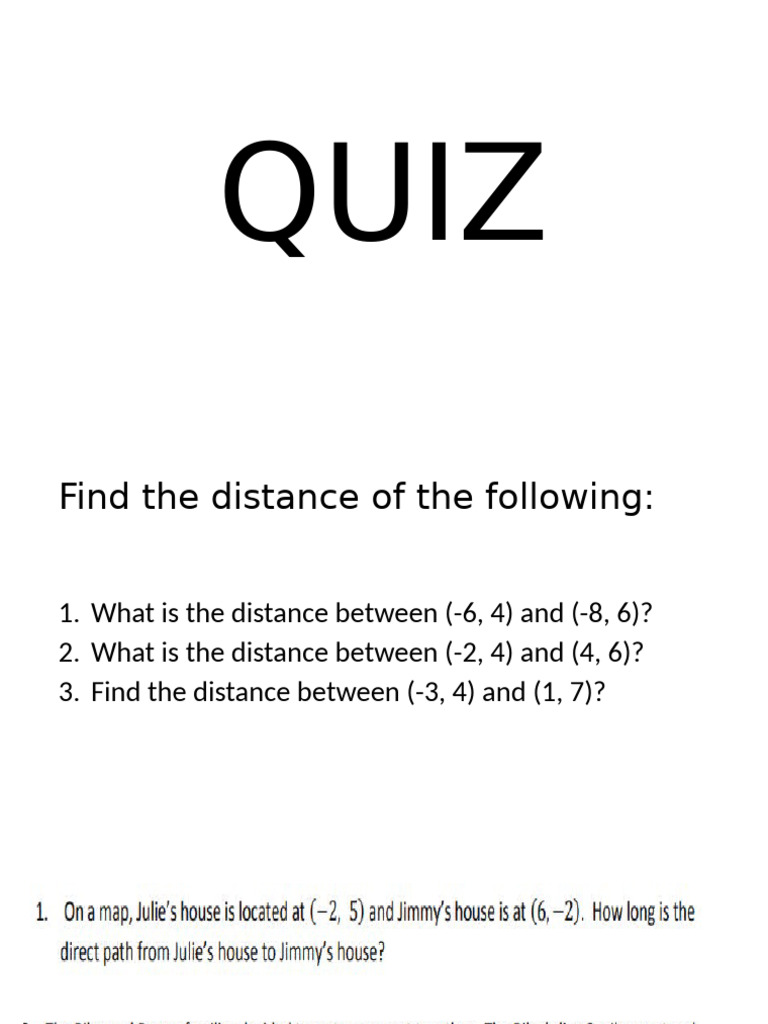 Distance | PDF