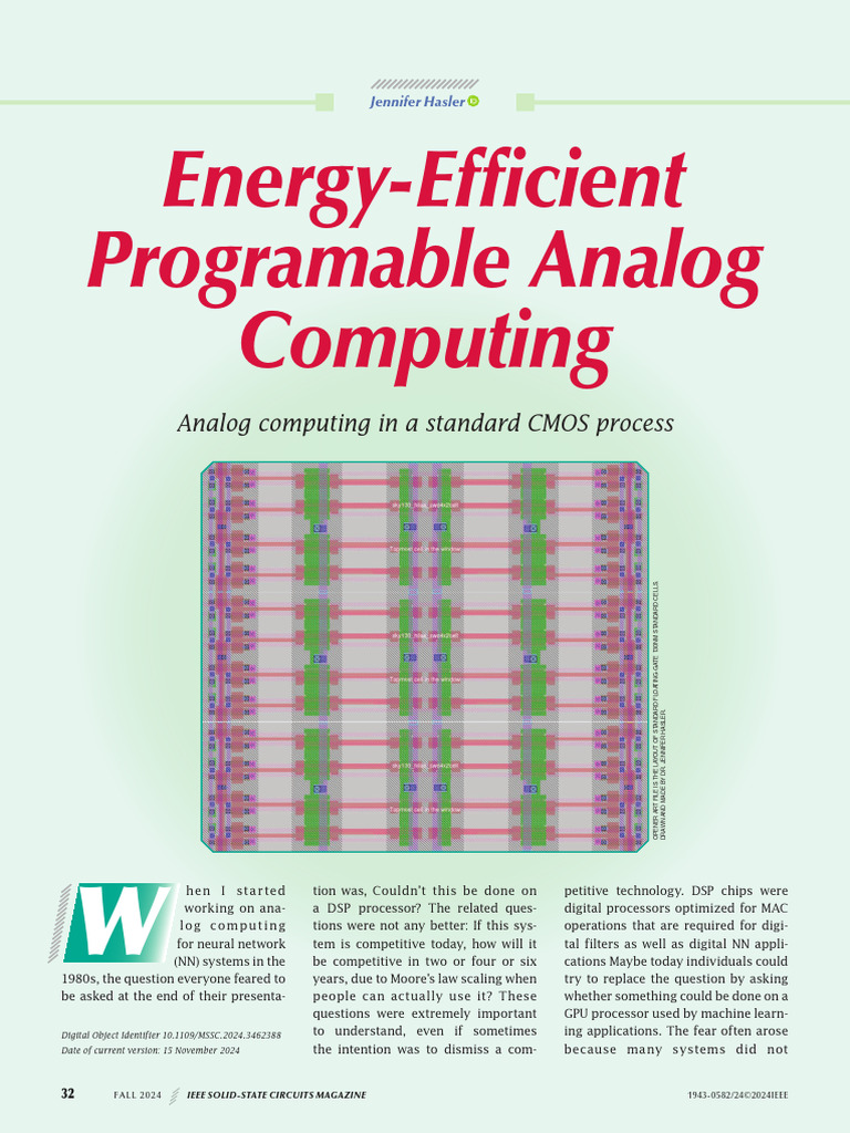 Energy-Efficient Analog Computing Systems | PDF | Flash Memory | Field ...