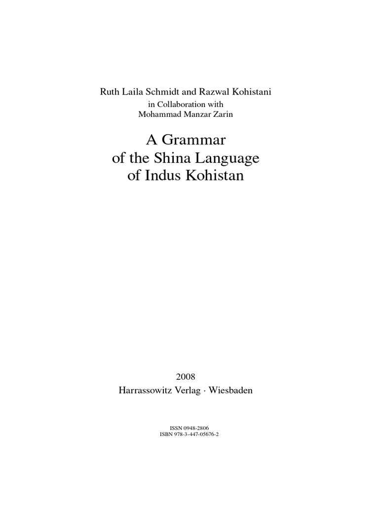 Shina Language Grammar Guide | PDF | Grammatical Tense | Adverb