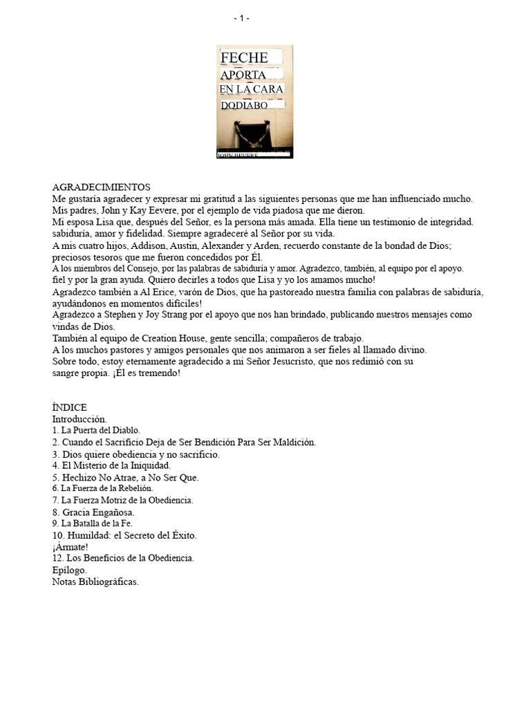 Cierra la puerta en la cara del diablo, ¿ok? | PDF | Satán | Víspera