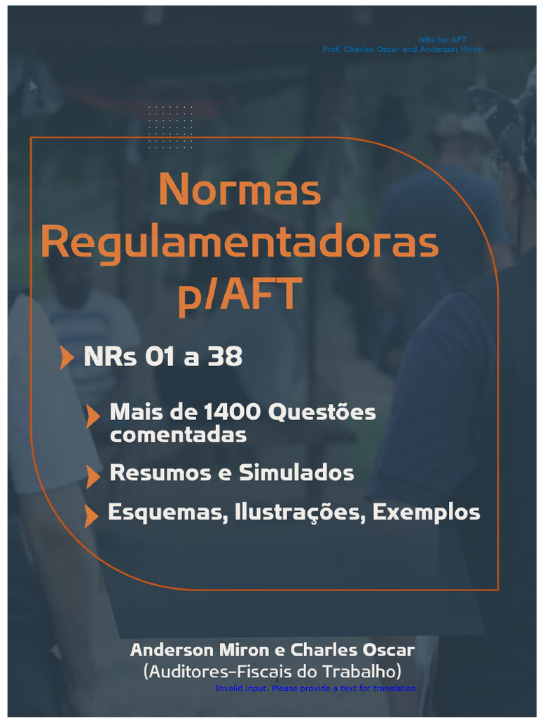 Nrs For Aft Prof. Charles Oscar and Anderson Miron: Invalid Input ...
