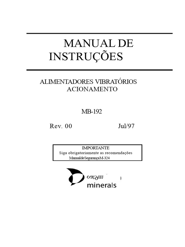 Manual de Acionamento MB-192 | PDF | Motores | Bens manufaturados