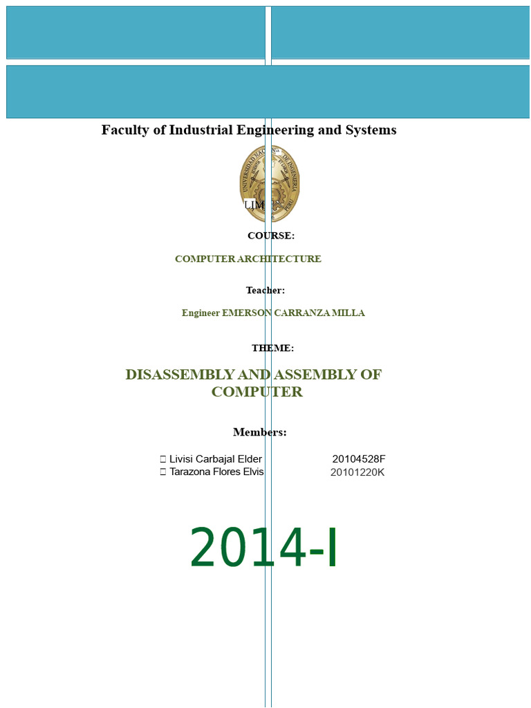 Computer Disassembly and Assembly Guide | PDF | Personal Computers ...