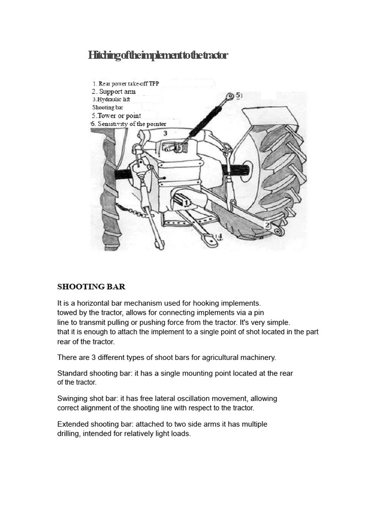Implement Coupling To The Tractor | PDF | Tractor | Mechanical Engineering