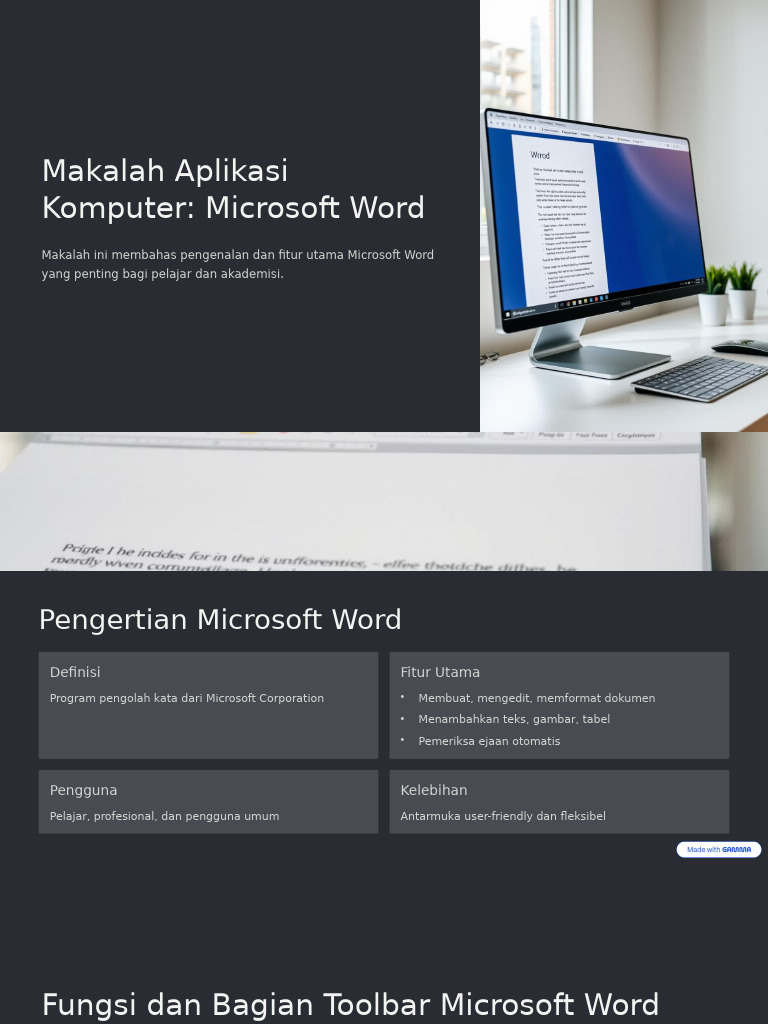 Makalah Aplikasi Komputer Microsoft Word | PDF