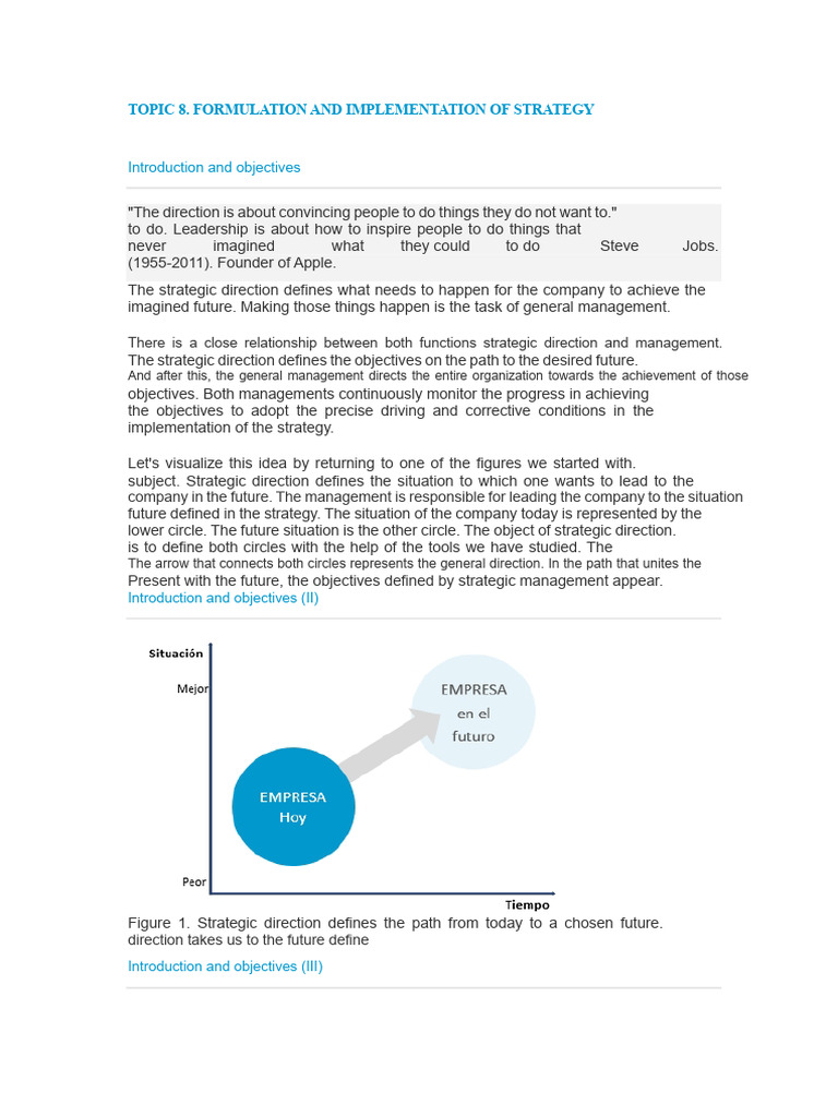 Strategy Formulation and Implementation Guide | PDF | Strategic ...