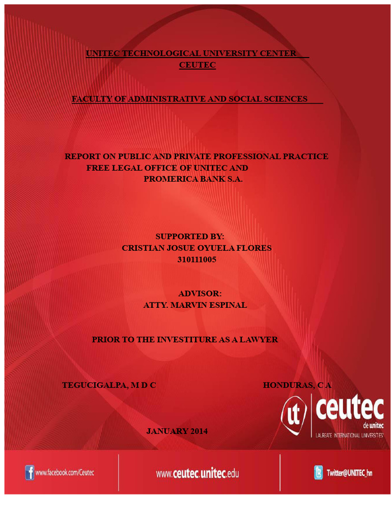 Final Thesis For Law Degree UNITEC, Tegucigalpa, Honduras | PDF | Money ...