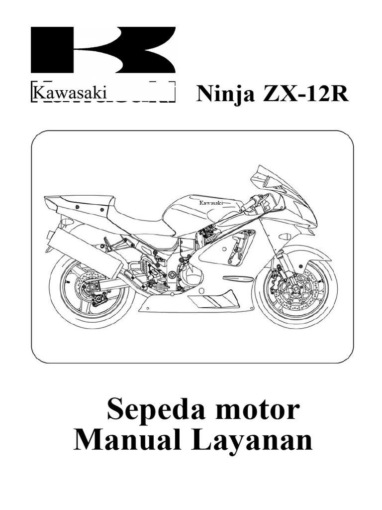 Manual Layanan Kawasaki Ninja ZX-12R | PDF