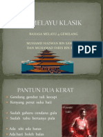 Puisi Melayu Klasik 4 Gemilang