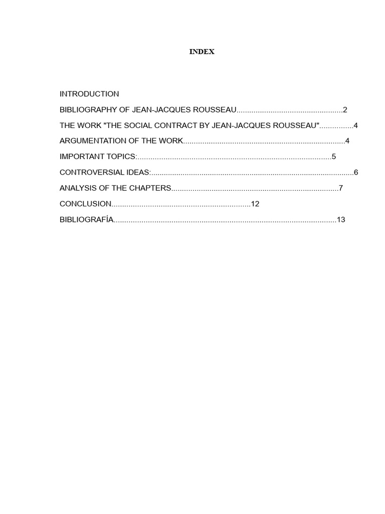 Analysis of The Work "The Social Contract by Jean-Jacques Rousseau ...