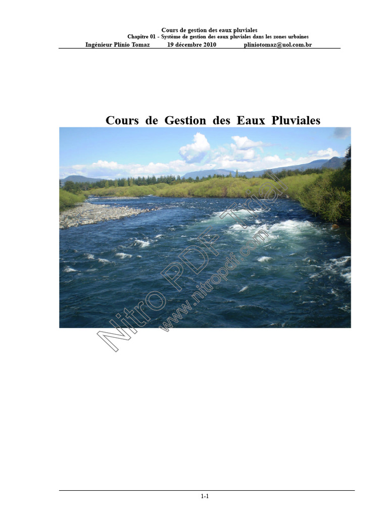 Manuel de gestion des eaux pluviales | PDF | Lac de barrage | Sol ...