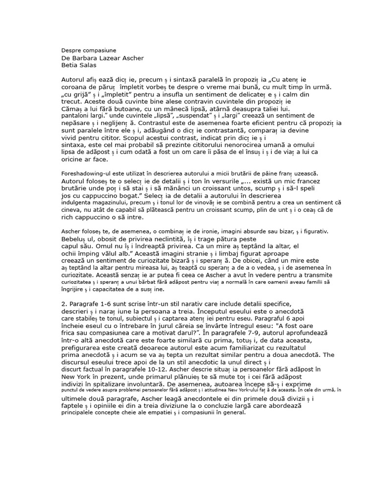 Despre Compasiune | PDF