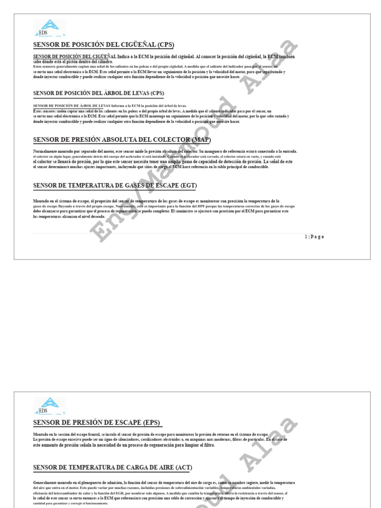 Sensor de Posición Cat-3512 | PDF | Sensor | Turbocompresor