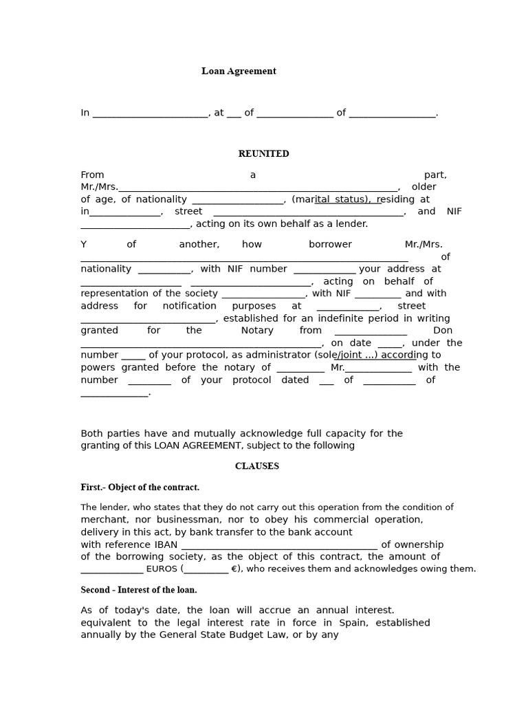 Partnership Loan Agreement Details | PDF | Debt | Loans