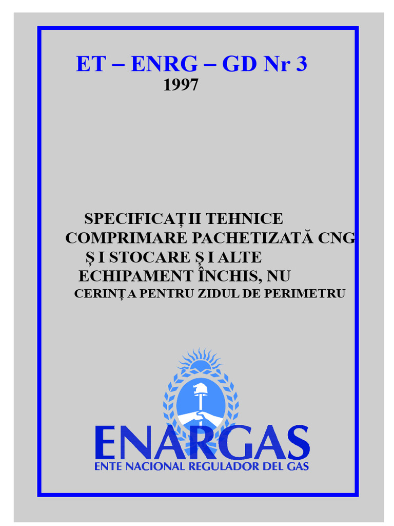 Specificații Pentru Compresor CNG | PDF