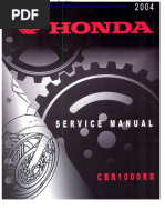 Manual de Serviço Honda CBR1000RR | PDF