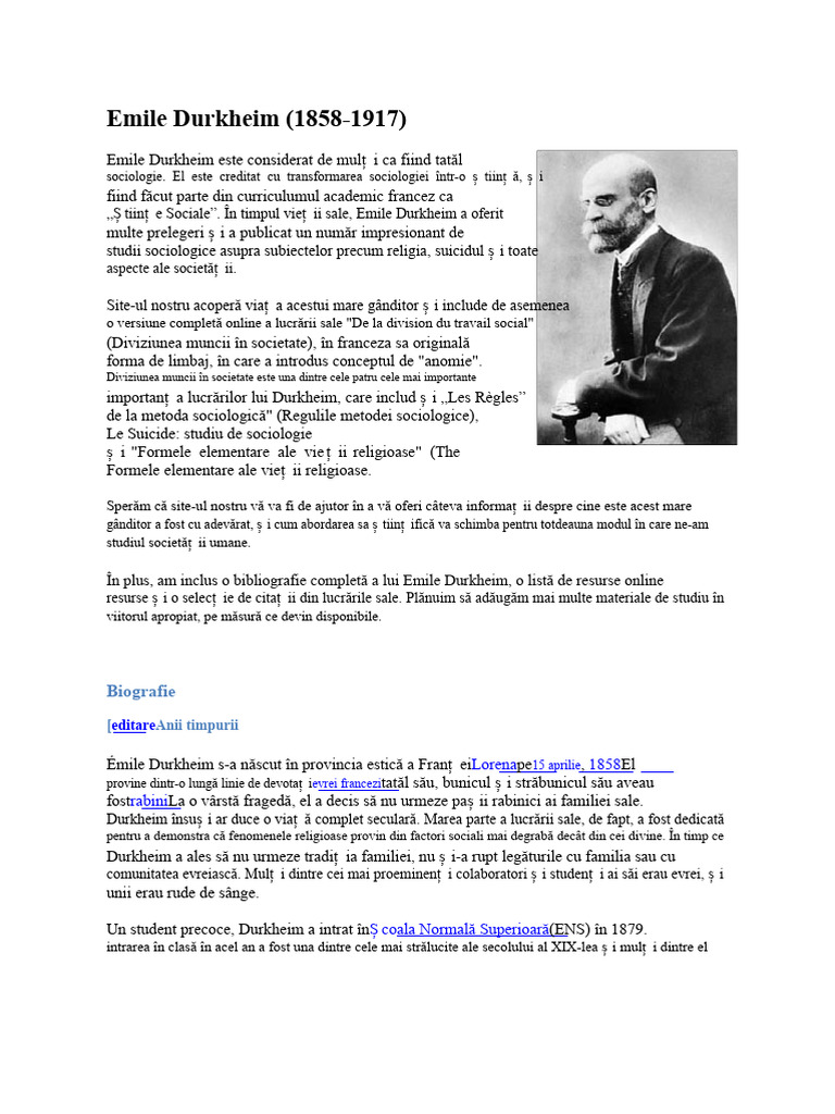 Emile Durkheim | PDF