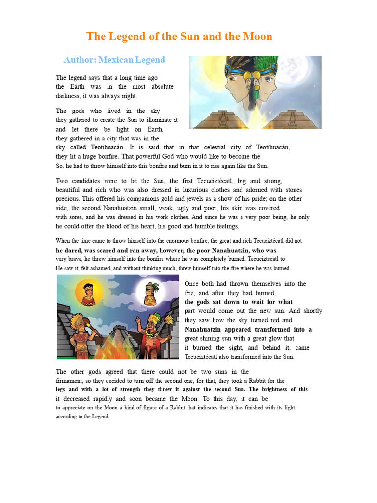 The Legend of The Sun and The Moon | PDF