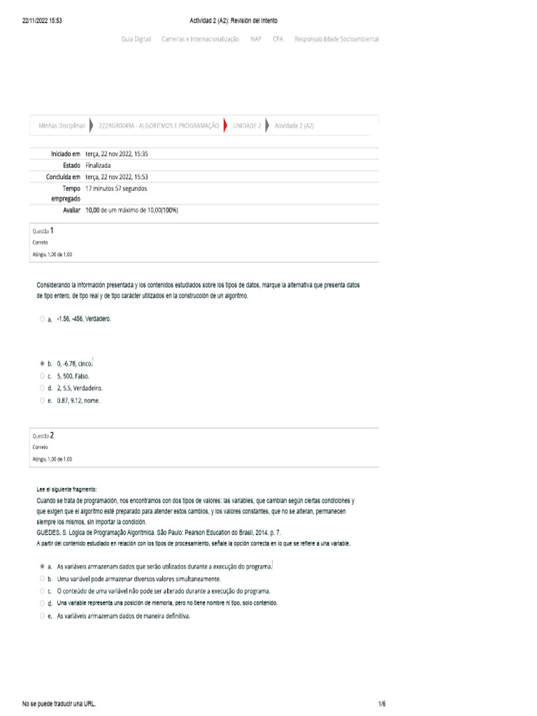 Actividad 2 | PDF | Algoritmos | Programación de computadoras