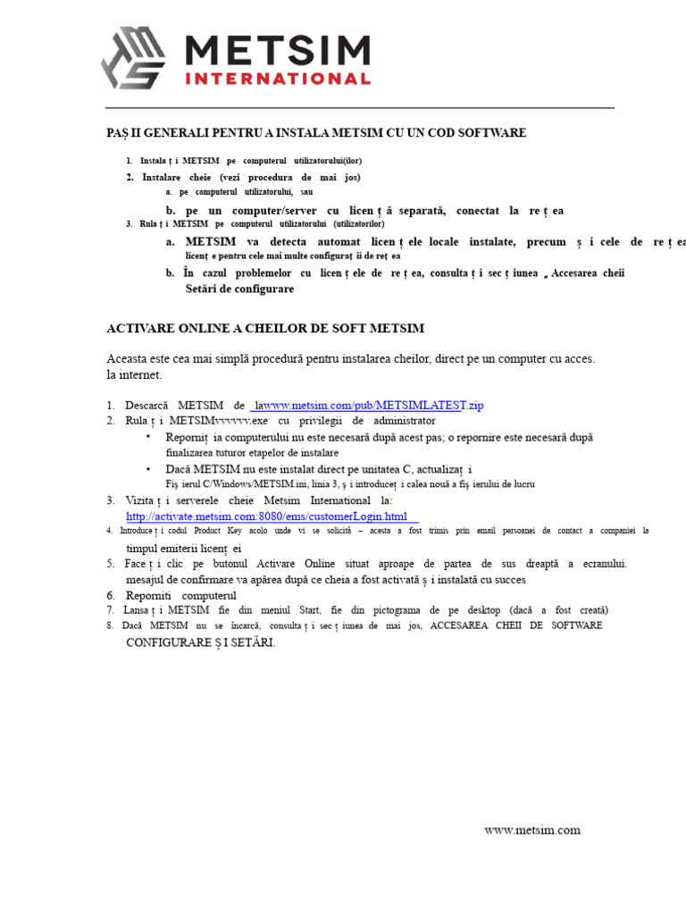 Chei Software METSIM | PDF
