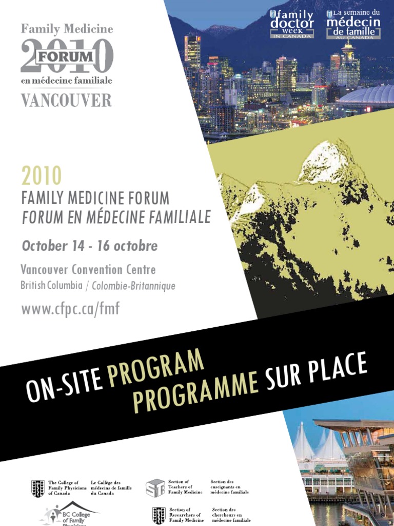 Family Medicine Forum 10 Program Pdf Soins De Sante Secteurs Du Service