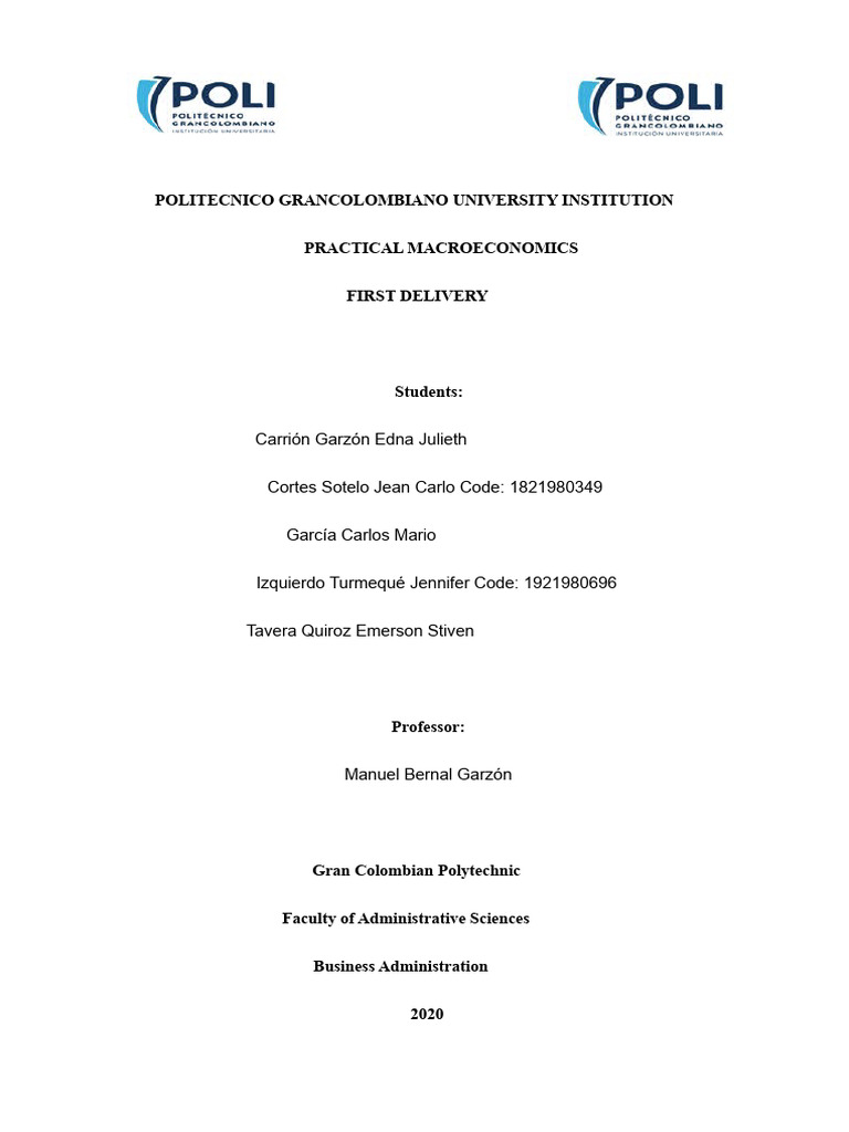 Macroeconomics Assignment 1 | PDF | Gross Domestic Product | Inflation