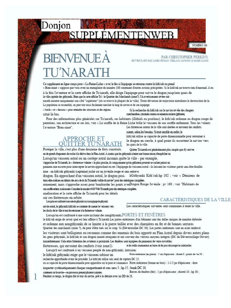 Guide d'Approche à Tu'narath | PDF | Fer