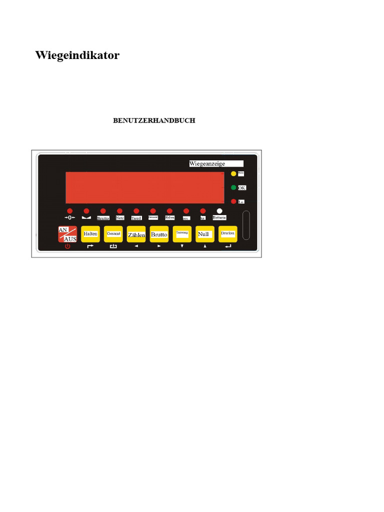 LP7510 Handbuch (OIML) PDF | PDF