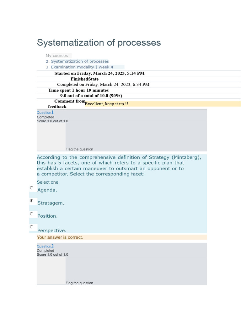 Systematization of Processes | PDF | Benchmarking | Service Oriented ...