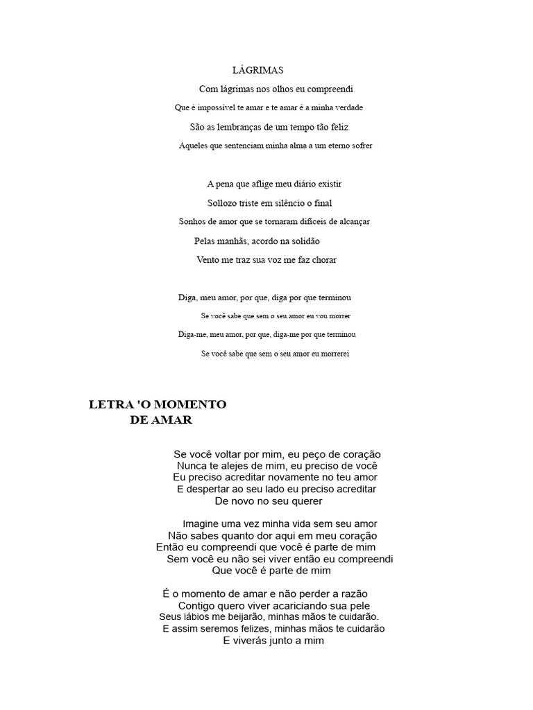 Reflexões sobre Amor e Saudade | PDF | Amor