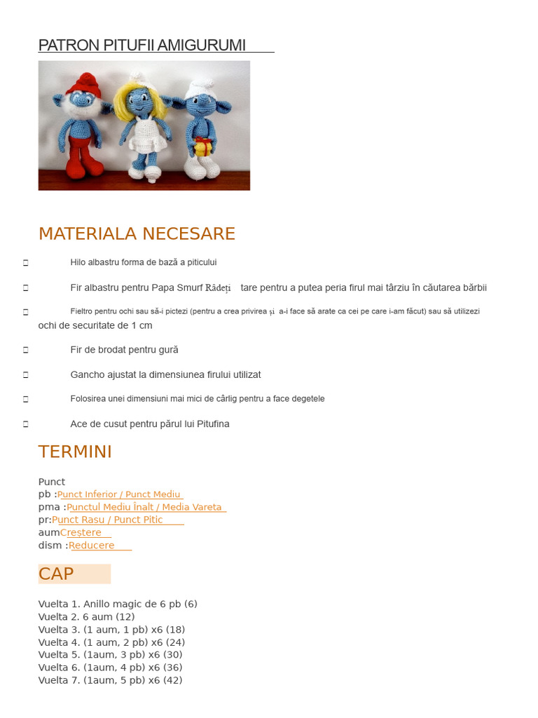 Model de Pitici La Croșetat | PDF