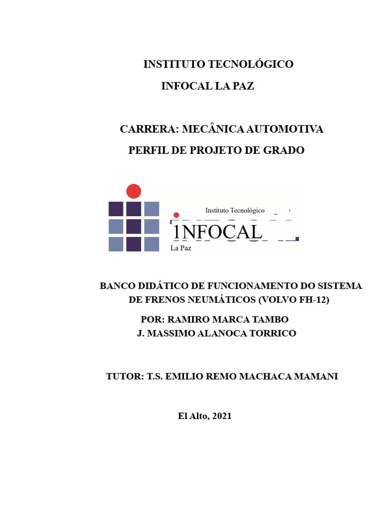 Banco Didático de Freios Pneumáticos | PDF | Freio | Aprendizado
