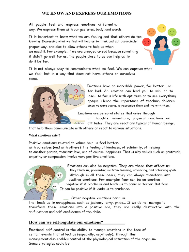 Understanding Emotions and Sensations | PDF | Emotions | Fear