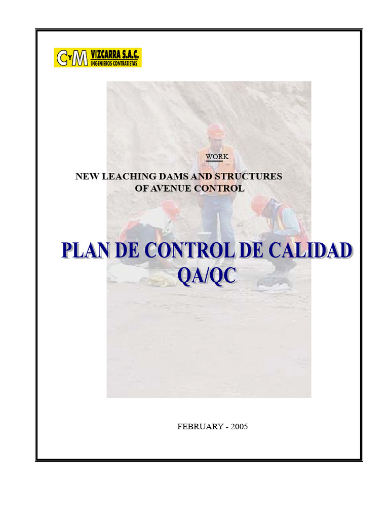 Quality Control Plan | PDF | Quality Assurance | Dam