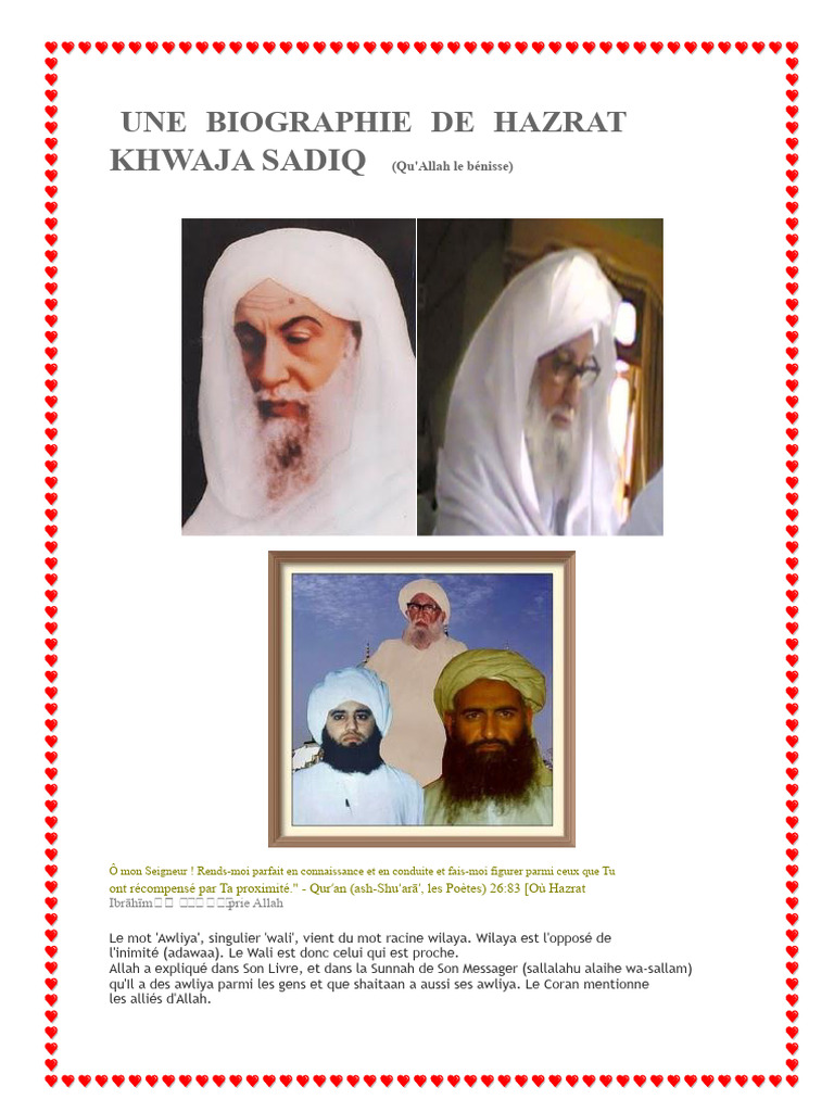 Biographie de Hazrat Khwaja Sadiq | PDF | Raj britannique | Allah