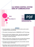 Vehicle Speed Control Using RF Communication