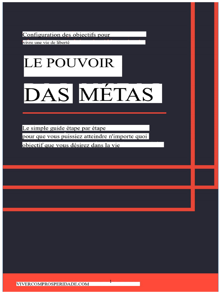 Fixer et atteindre vos objectifs efficacement | PDF | Motivation | Motivant