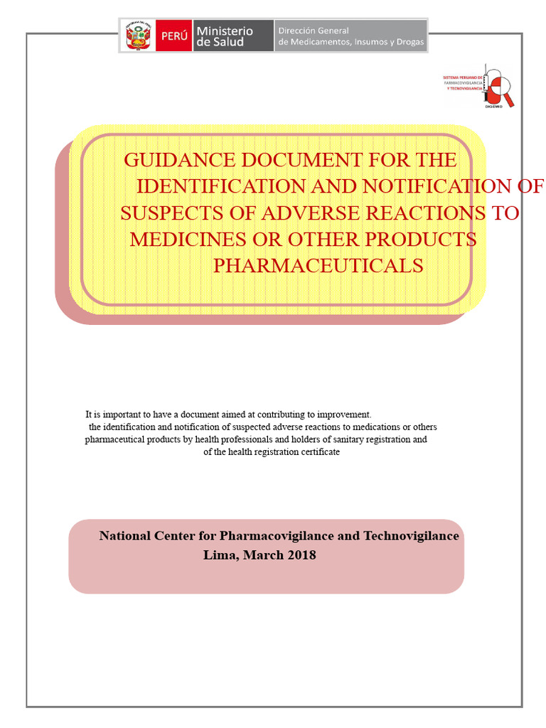 Guide to Reporting Adverse Drug Reactions | PDF | Pharmacovigilance ...