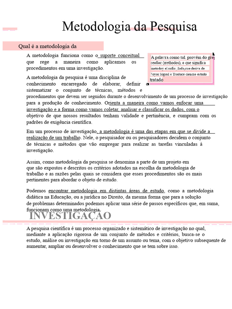 Metodologia da Pesquisa Científica | PDF | Método científico | Science
