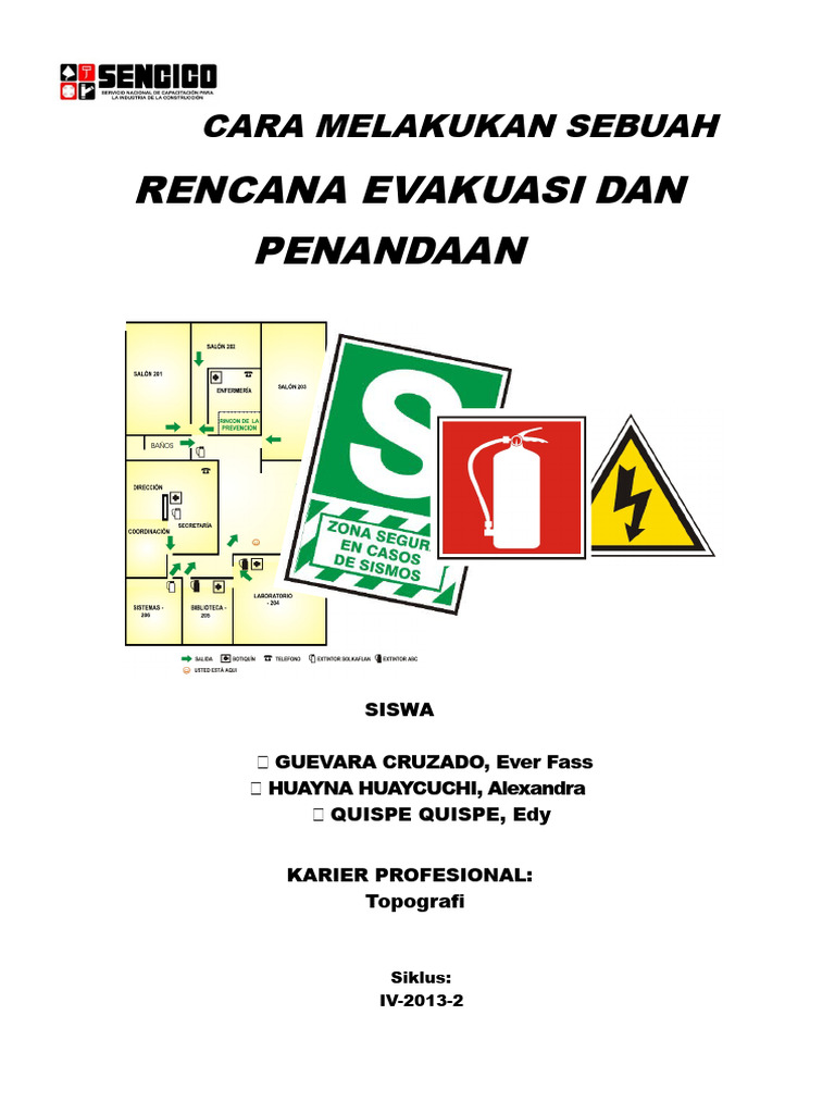 Rencana Evakuasi dan Penandaan Siswa | PDF